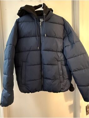Michael Kors Men’s Navy Quilted Coat